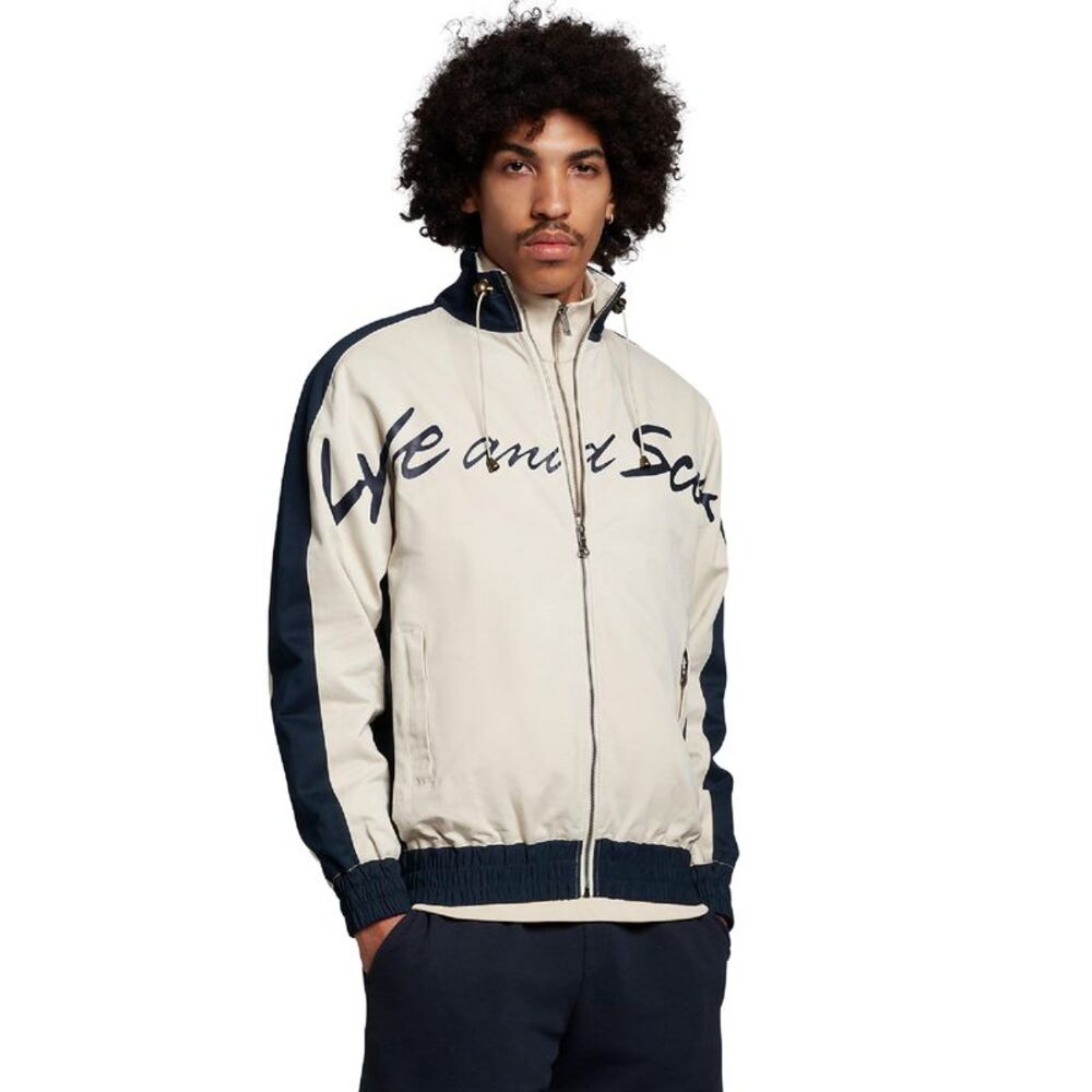 Lyle & Scott Mens Panelled Sport Jacket / White